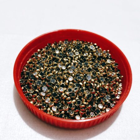 Kundan stone mini round white 2mm